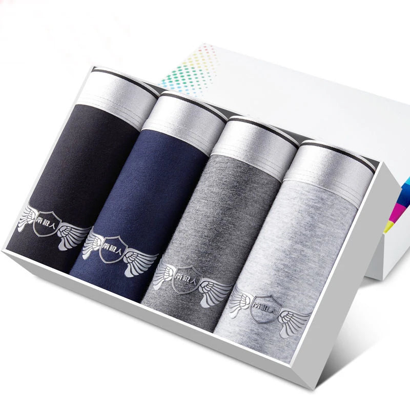 4-Piece Cotton Boxer Shorts Set