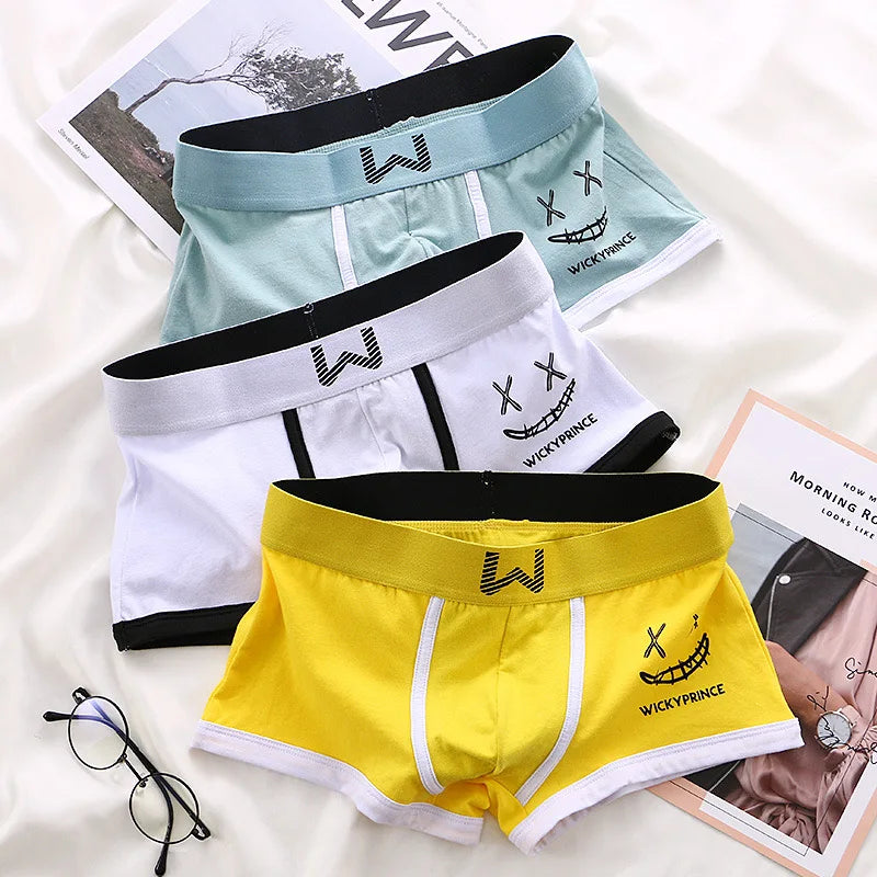 3-Piece Cotton Boxer Shorts Set
