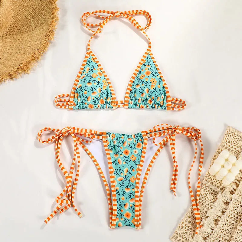 Two Piece Women Bikini Set 2025 Sexy Women Swimsuit Brazilian Bikini Thong Female Swimwear Swimming Suit Beachwear