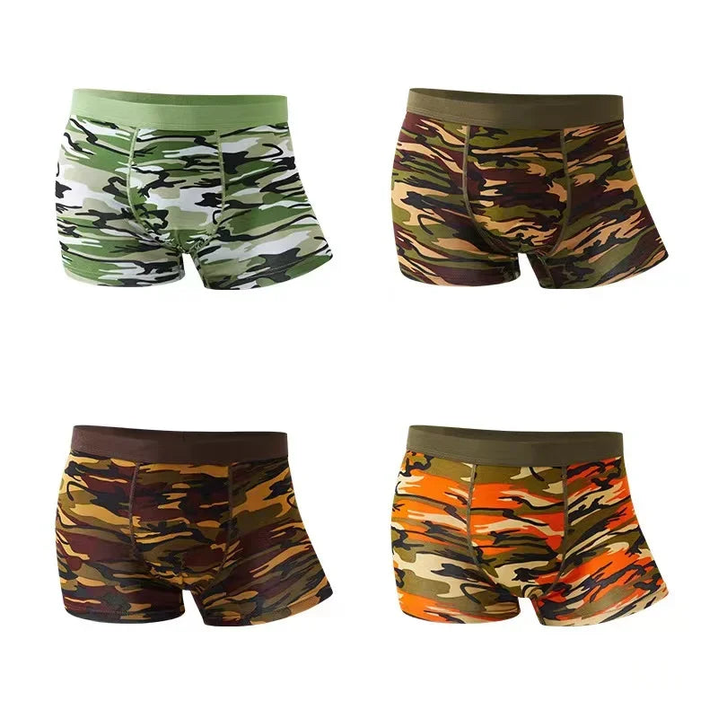 Camouflage Bamboo Color Sexy Boxer High-quality Bamboo Fiber Soft Breathable Antibacterial Men's Boxer Shorts