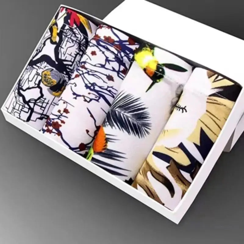4-Piece Printed Men's Boxers Set