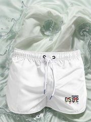 Men's quick drying beach shorts, athletic shorts, summer swimwear, Men's casual sports swim board, 2025 New beach fashion