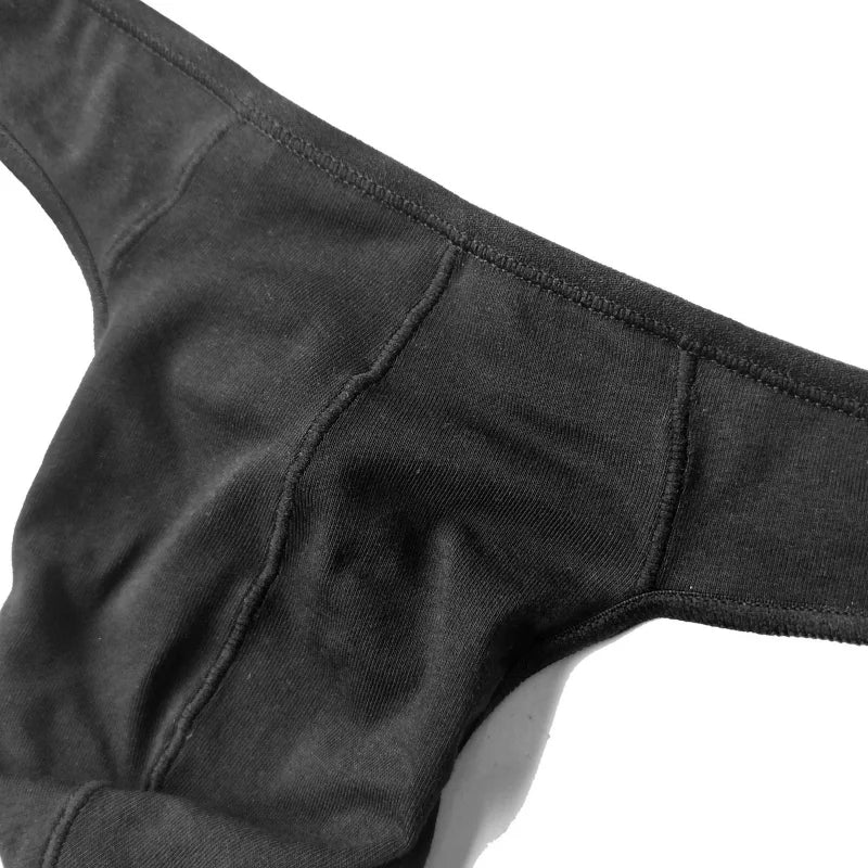 Solid Cotton Sports Men’s Thong