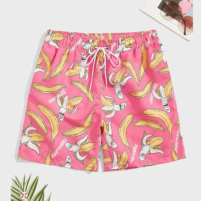 Men's Board Shorts Swim Shorts Swim Trunks Summer Beach Shorts Print Graphic Flamingo Yellow Duck Comfort Breathable Short