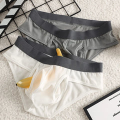 Ice Silk Thin Men Underwear Sexy Man Briefs Cueca Masculina Separate Penis Pouch Breathable Male Panties Quick Drying Underpants