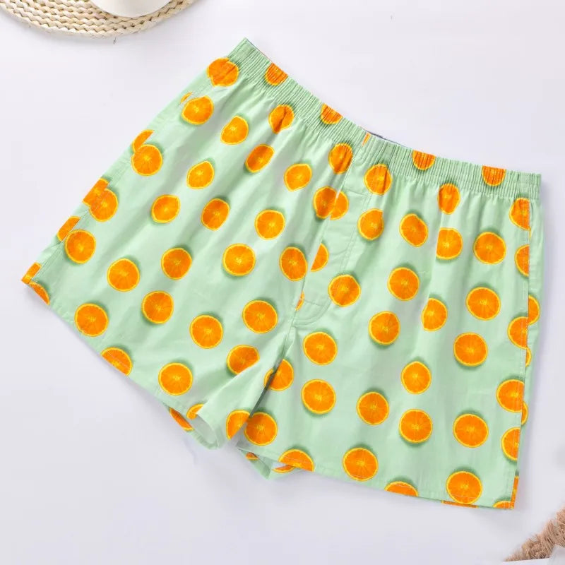 Cotton Printed Men's Homewear Boxers
