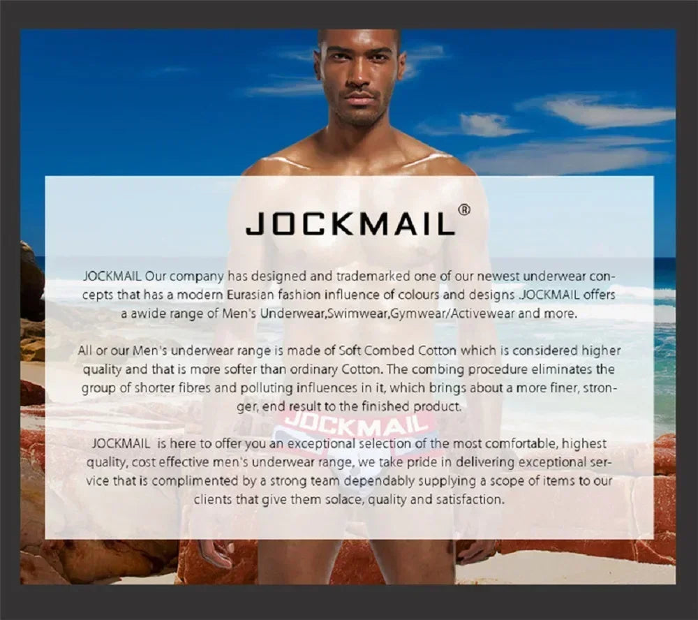 JOCKMAIL Briefs Nylon Mesh Quick Dry SPANDEX