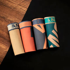 4-Piece Soft Ice Silk Boxers
