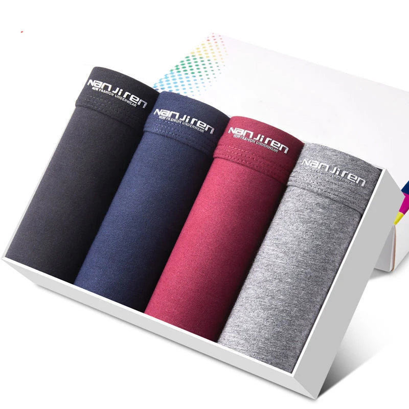 4-Piece Cotton Boxer Shorts Set