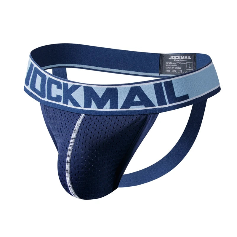 JOCKMAIL Mesh Jockstrap  Thong G String Strap Briefs Erotic