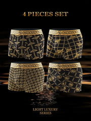 4-Piece Trend-Print Men's Briefs
