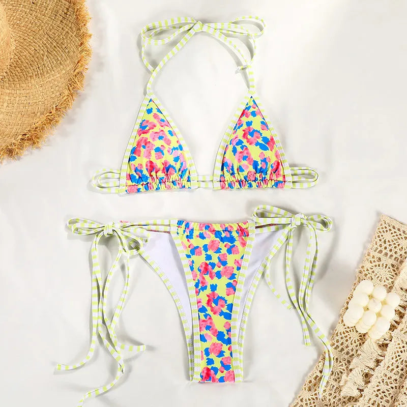 Two Piece Women Bikini Set 2025 Sexy Women Swimsuit Brazilian Bikini Thong Female Swimwear Swimming Suit Beachwear