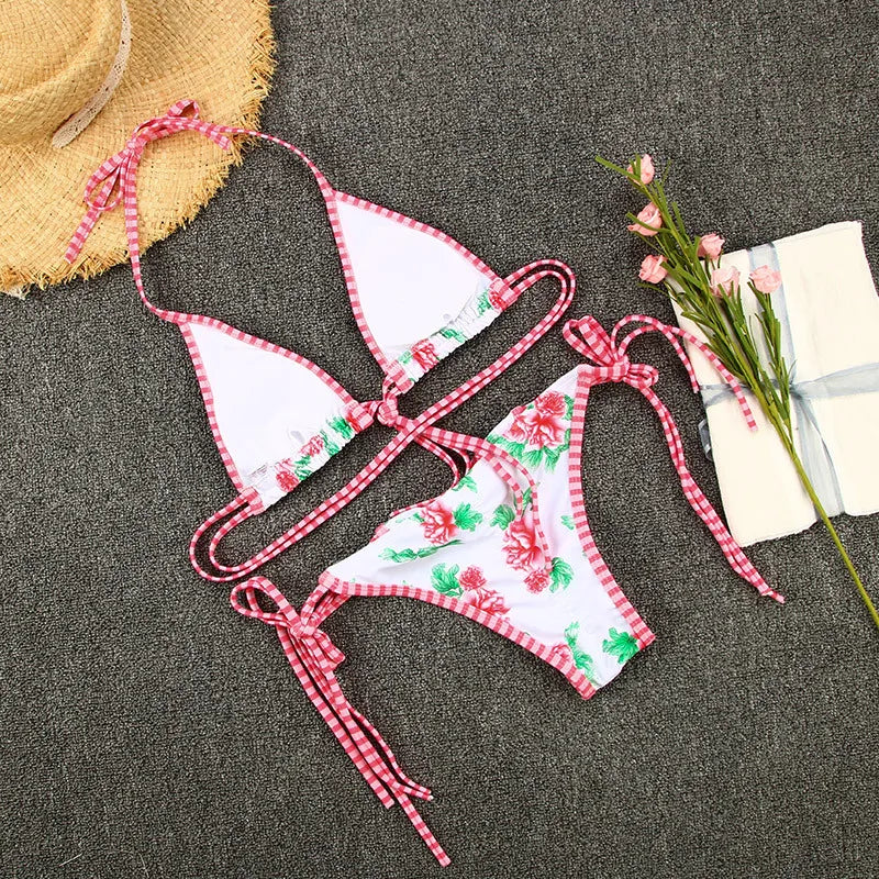 Two Piece Women Bikini Set 2025 Sexy Women Swimsuit Brazilian Bikini Thong Female Swimwear Swimming Suit Beachwear