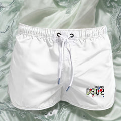 Men's quick drying beach shorts, athletic shorts, summer swimwear, Men's casual sports swim board, 2025 New beach fashion
