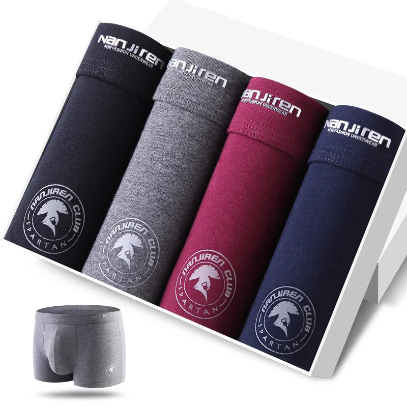 4-Piece Cotton Boxer Shorts Set