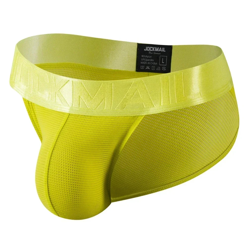 JOCKMAIL Briefs Nylon Mesh Quick Dry SPANDEX