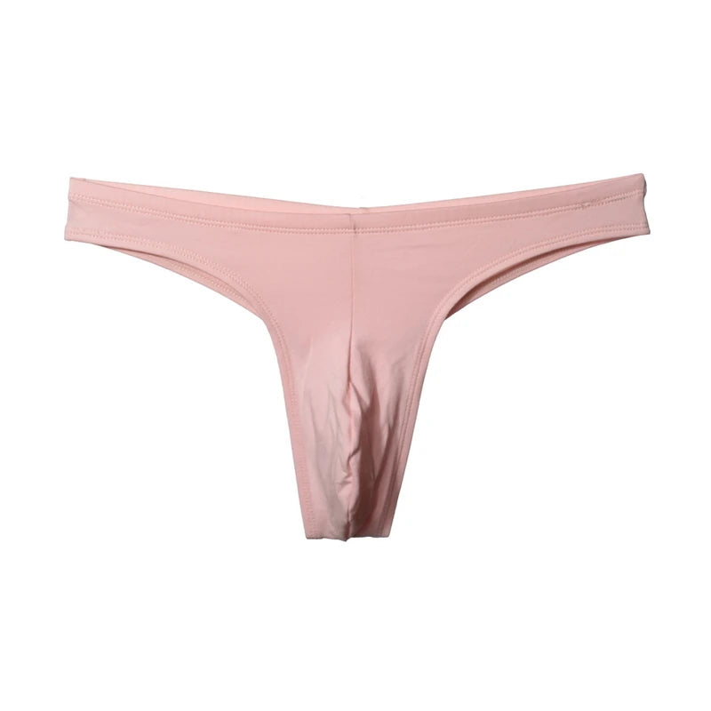 Sexy Tanga hombre Low waisted g-string cotton string sports men thong U-convex large space tangas seamless gay underwear men new