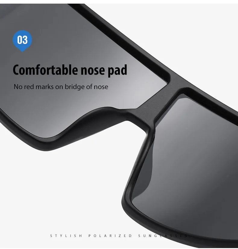 MTB Polarized Large Frame UV400 Polarized Sports Cycling Bike Glasses Men Women TR90 MTB Baseball Running Fishing Sunglasses