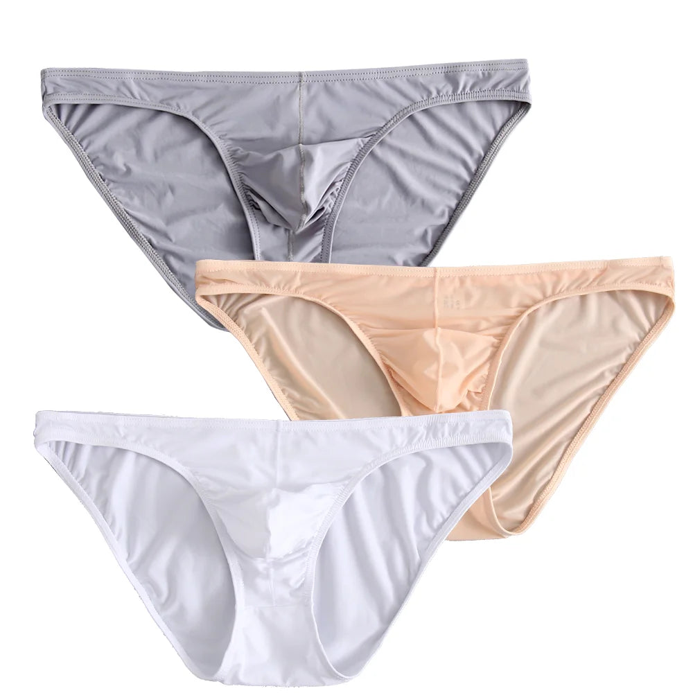 3-Piece Silk Men’s Briefs Set