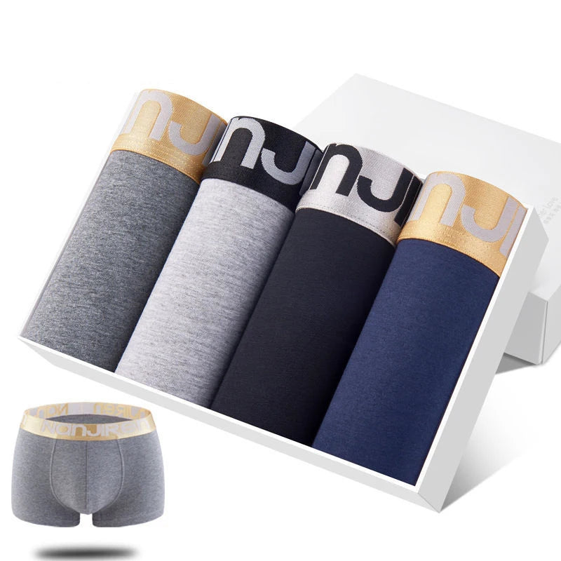 4-Piece Cotton Boxer Shorts Set