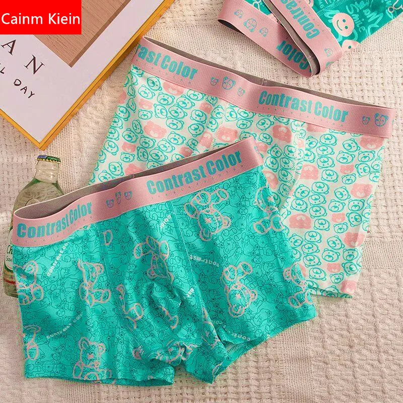 Summer Thin Men's Bulge Pouch Mens Boxers Seamless Breathable Comfortable Mid Waist