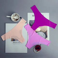 3pcs Seamless Ice Silk Panties