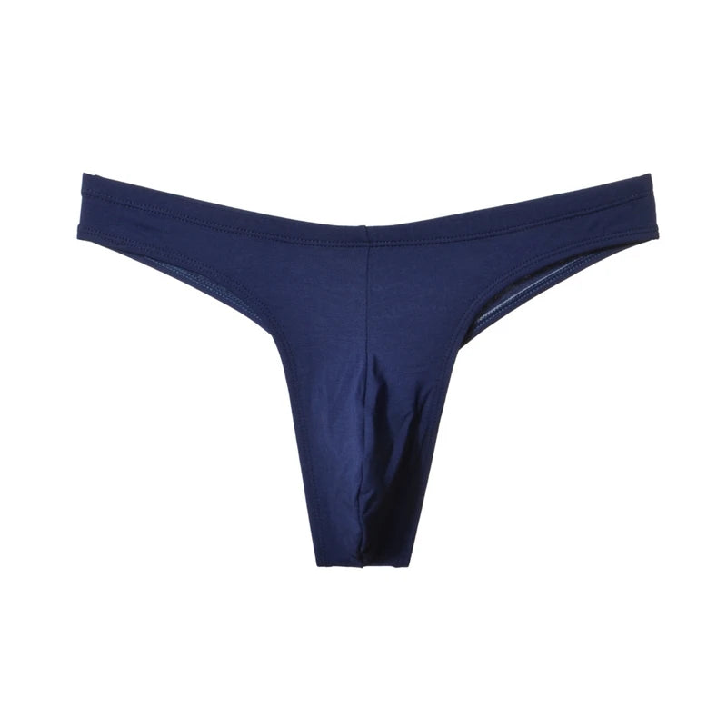 Sexy Tanga hombre Low waisted g-string cotton string sports men thong U-convex large space tangas seamless gay underwear men new