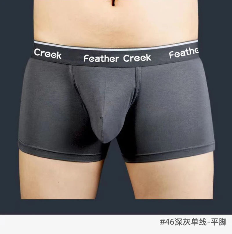 Pouch Men's Briefs - Large Front Pocket U Convex Flat Foot Triangle Sexy Shorts head fork sexy fashion