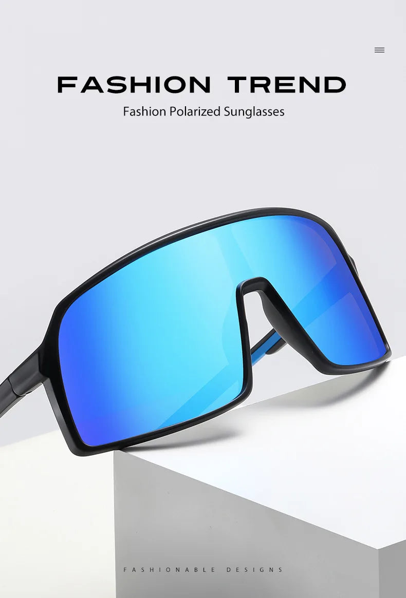 MTB Polarized Large Frame UV400 Polarized Sports Cycling Bike Glasses Men Women TR90 MTB Baseball Running Fishing Sunglasses