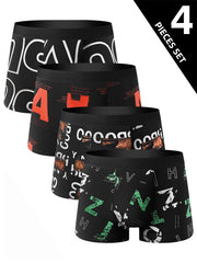 4-Piece Trendy Boxer Briefs Set