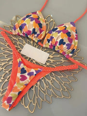 High-Waist Zebra Bikini Set