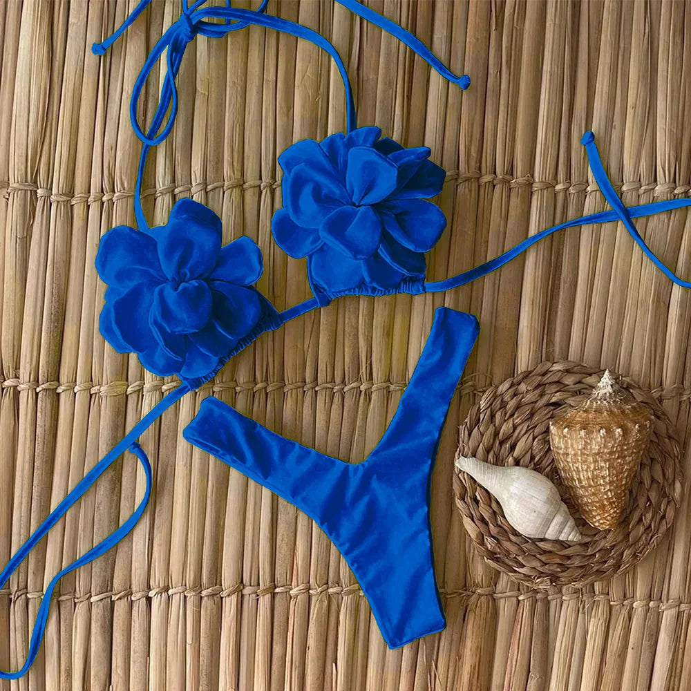 Sexy Floral Micro Bikini Set