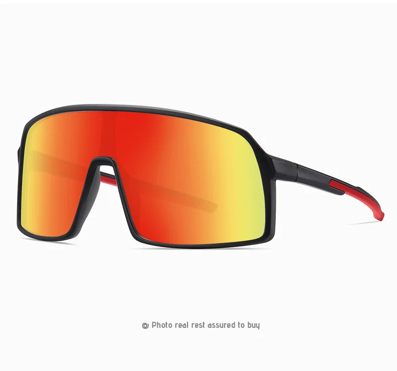 MTB Polarized Large Frame UV400 Polarized Sports Cycling Bike Glasses Men Women TR90 MTB Baseball Running Fishing Sunglasses