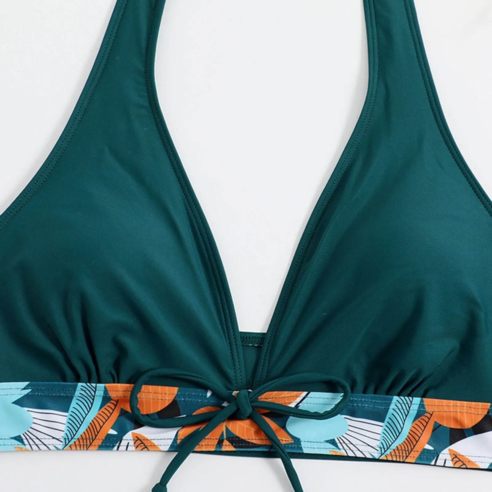 PLANT Bikini shorts Set  High Waist Swimsuit 2 Pieces Plant Print  Bathing Swim Suit Beachwear