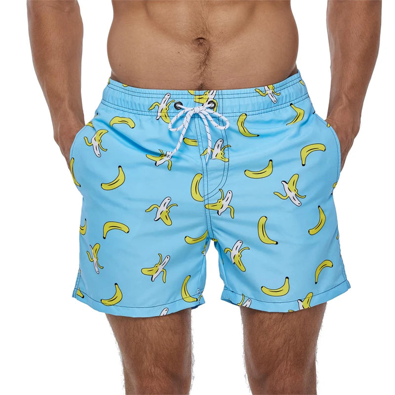 Escatch Brand Summer Fashion Polyester Quick Dry Swim Trunks