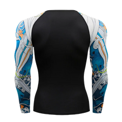 Sun Protection Second Skin Breathable Compression Shirt Men Rashguard Jiu Jitsu Fitness Gym Running Outdoors Sports T-Shirts Men