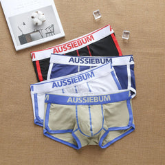 Aussiebum men's boxers low waist cotton fashion trend underwear low waist European and American muscle youth underpants
