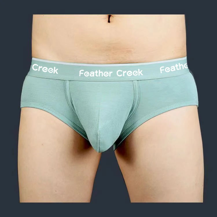 Pouch Men's Briefs - Large Front Pocket U Convex Flat Foot Triangle Sexy Shorts head fork sexy fashion