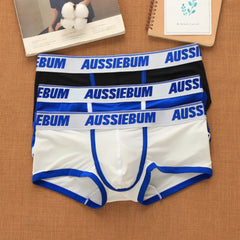 Aussiebum men's boxers Mesh underwear low waist fashion jockstrap comfortable breathable elastic letter youth shorts