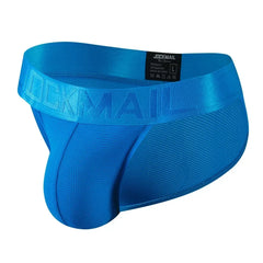 JOCKMAIL Underwear Briefs Underpants Nylon Mesh Quick Dry Men's Briefs Bikini Slip Men's Tanga Briefs Nylon  SPANDEX