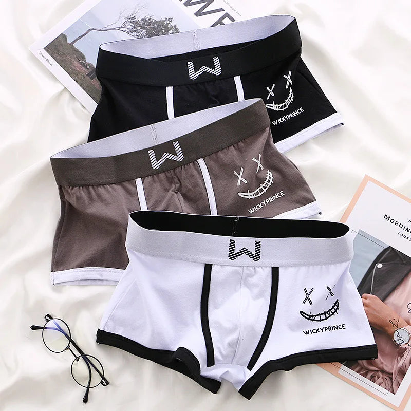 3-Piece Cotton Boxer Shorts Set