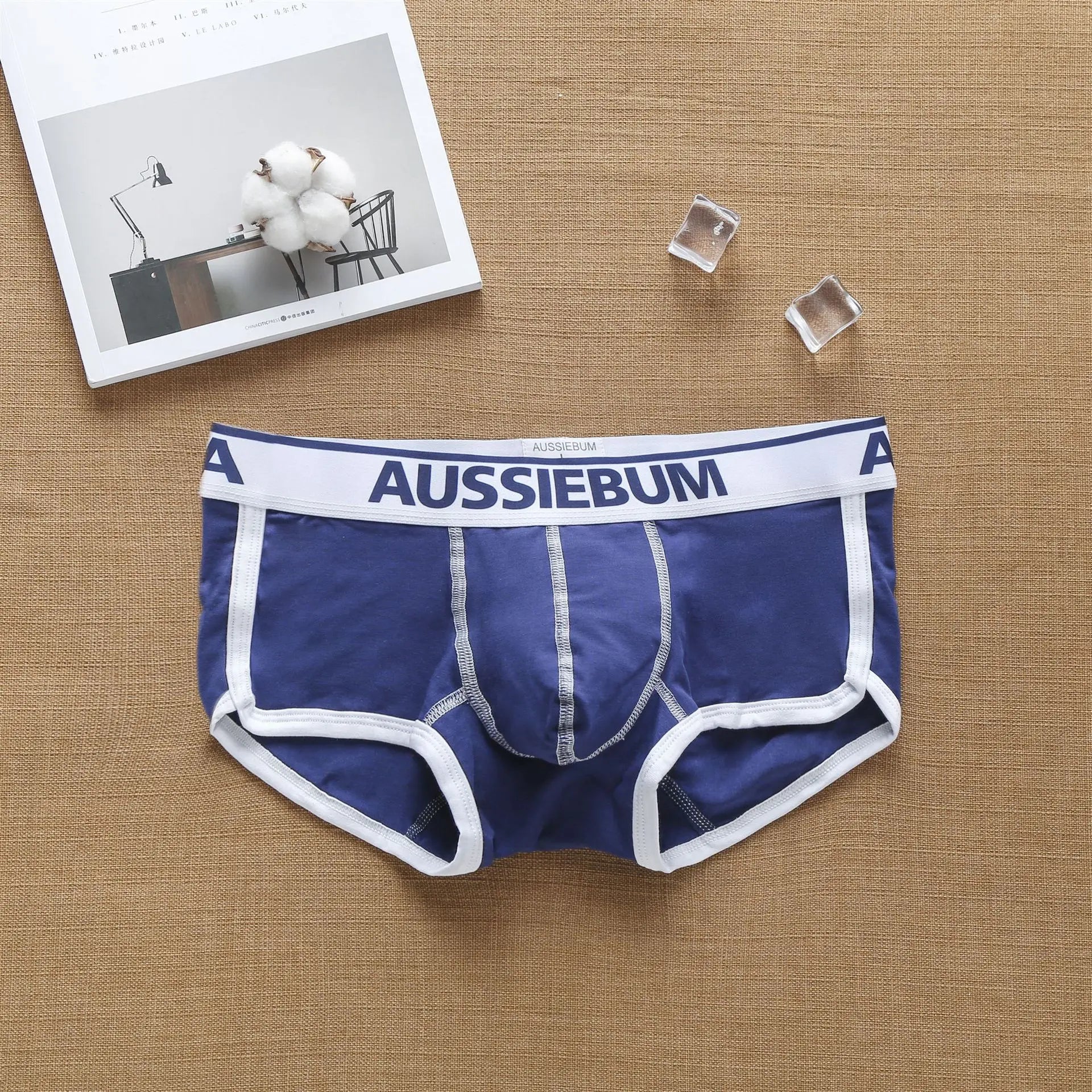 Aussiebum men's boxers low waist cotton fashion trend underwear low waist European and American muscle youth underpants