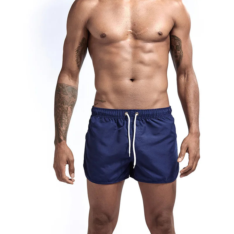 Men's Swimming Shorts Quick Drying Beach Cool Swim Trunks Men Swimsuit Sports Breathable Surf Bottom for Men Summer