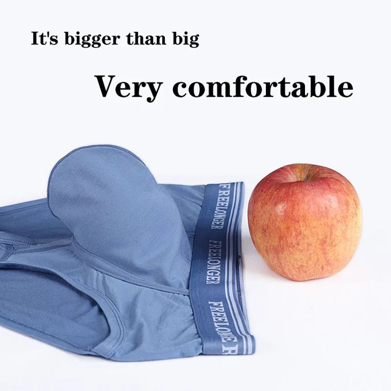 Pouch Men's Briefs - Large Front Pocket U Convex Flat Foot Triangle Sexy Shorts head fork sexy fashion