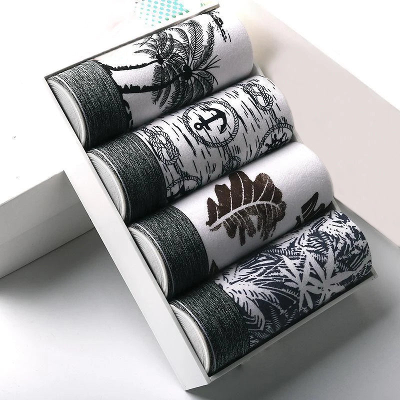 4-Piece Cotton Boxer Shorts Set