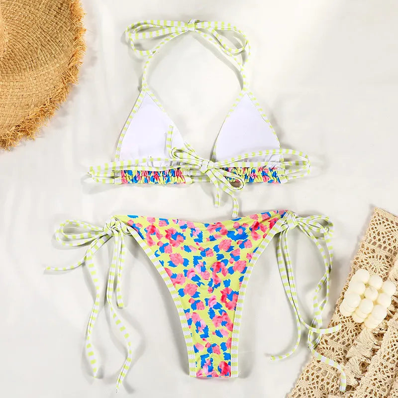Two Piece Women Bikini Set 2025 Sexy Women Swimsuit Brazilian Bikini Thong Female Swimwear Swimming Suit Beachwear
