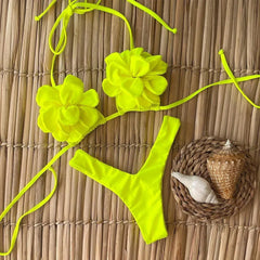 Sexy Floral Micro Bikini Set