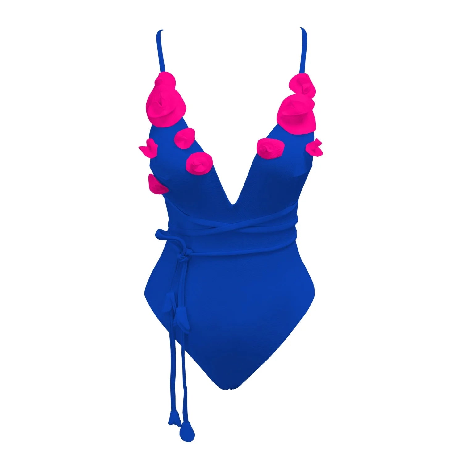 2025 Flower Deep V Neck Swimwear With Cover Up Sexy Woman Swimsuit Off Shoulder Bathingsuit Belt Bikini Summer Suits Beachwear