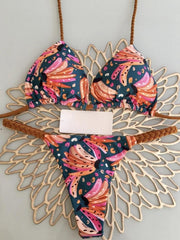Leopard Print Brazilian Bikini Set