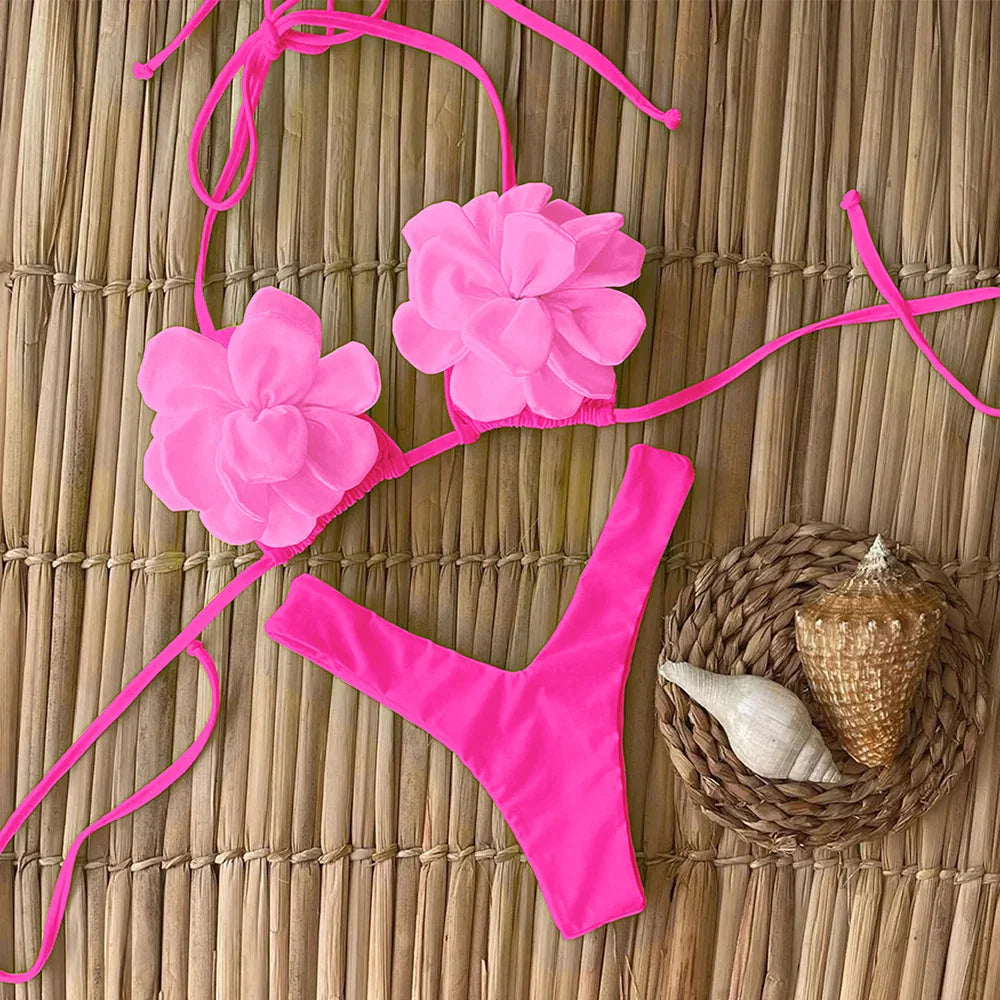 Sexy Floral Micro Bikini Set